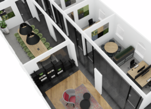 Nieuwe indeling kantoor in 3D gepresenteerd